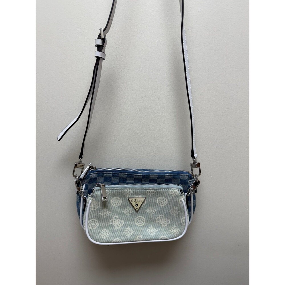 Guess Arie Vintage double pouch crossbody - blue NEOT